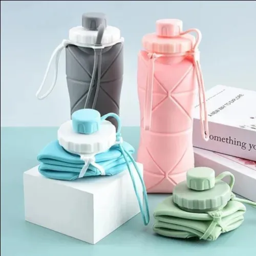 600ml – Silicone Foldable Water Bottle