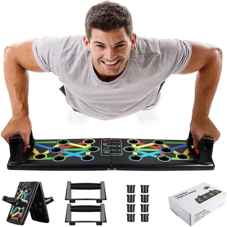 Adjustable Foldable Pushup Board 9 in 1